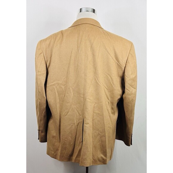 RBM 48R Sport Coat Wool Camel Blend Beige Two Button Lined Vented - Picture 6 of 8